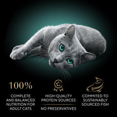 Sheba Perfect Portions Wet Cat Food Cuts in Gravy Variety Pack, Roasted Chicken Entree, with Sustainable Salmon, and Tender Turkey Entree 2.6-oz(Pack of 24)
