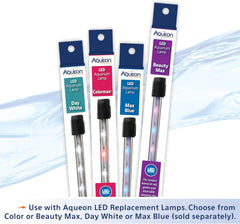 Aqueon LED Deluxe Fish Tank Aquarium Full Hood, Black