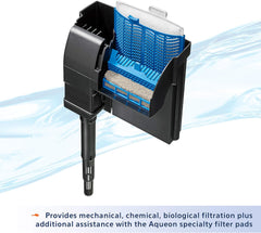 Aqueon® Quietflow LED Pro Aquarium Power Filter Size 50