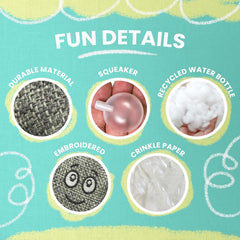 Snugarooz Kitty Starfish Toy with Catnip – Plush Cat Toy, Made from Recycled Materials, Soft & Durable, Crinkle Sounds, Ideal for Chewing and Play