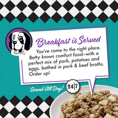 Fromm Diner Breakfast Betty's Biscuits & Gravy Pork & Eggs Recipe in Gravy Dog Food - Premium Wet Dog Food - Pork Recipe - Case of 12 Cans
