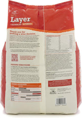 Manna Pro Chicken Feed, 16% Protein Layer Crumbles with Probiotics for Digestive Health, Complete Feed for Laying Hens to Support Egg Production, Nutrient-Rich Chicken Food, Made in USA, 8 lb Bag