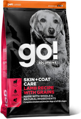 Go! Solutions Skin + Coat Care, Dry Dog Food, Lamb Recipe with Grains