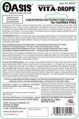 OASIS Vita Drops-Pure C for Guinea Pig, 2-Ounce, Packaging may vary