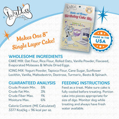 The Lazy Dog Cookie Co. Bake-at-Home Vanilla Birthday Cake Mix Dog Treat, 12-oz