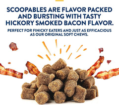 NaturVatProDen PlaqueOff Scoopables - Hickory Smoked Bacon Flavor Dental Bites for Large Dogs, Natural Kelp for Plaque & Tartar Control, Freshens Breath -Large & Giant Breed Dental Care