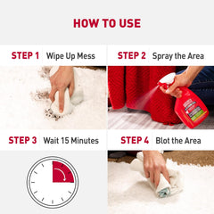 Nature’s Miracle Advanced Stain & Odor Eliminator, 32 Ounces, Sunny Lemon Scent, Severe Mess Enzymatic Formula For Tough Pet Messes