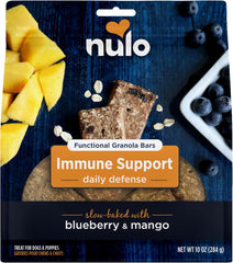 Nulo Functional Granola Bars, Healthy Dog Treats, Oven Baked, Made with Prebiotics and Probiotics, Contains No Added Salt, Sugar, or Molasses, 10 Ounce Bag