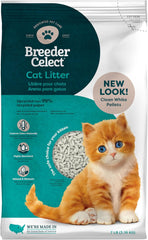 Breeder Celect® | 99% Recycled Paper Cat Litter Pellets | Highly Absorbent | Odor Control | Controls Odors Naturally | Natural and Nontoxic | Low Dust and Easy to Clean |