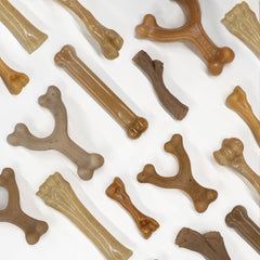 Nylabone Gourmet Style Strong Chew Toy Bundle, Toys for Dogs, Bacon & Chicken Flavor, Small - Up to 25 lbs, 2 Pack