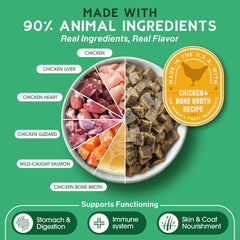 Farmland Traditions The Good List Air-Dried Dog Food, Premium Chicken & Bone Broth for Dogs, Protein Rich & Grain-Free Nutrition