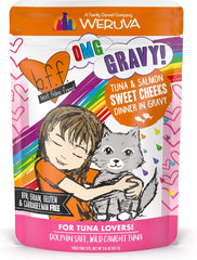 Weruva B.F.F. OMG - Best Feline Friend Oh My Gravy!, Tuna & Salmon Sweet Cheeks with Tuna & Salmon in Gravy Cat Food