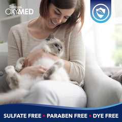 TropiClean Oxymed Waterless Cat Shampoo and Conditioner | A No-Rinse Cat Wash for Hairball Relief |