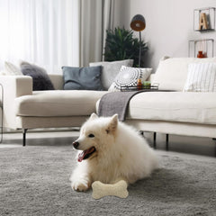 SPOT 9in Vermont Style Fleece Bone Dog Toy – Soft Comfort Plushie for Medium Dogs & Puppies – Built-in Squeaker – No Plastic Parts – Safe for Light Chewers – Cuddly & Calming Pet Toy