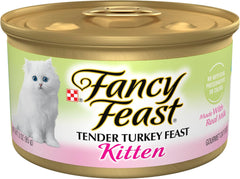 Purina Fancy Feast Kitten Turkey Wet Cat Food - (Pack of 24) 3 oz. Cans