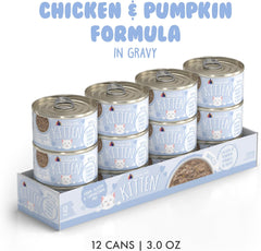Weruva Kitten, Chicken & Pumpkin Formula in Gravy 3-oz Pouch(Pack of 12)