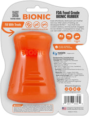 BIONIC Treat Shaker Dog Toy, Large - Interactive Dog Chew Toy That Stands Up to The Toughest Chewers