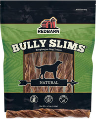 Redbarn All-Natural Bully Slims Beef Esophagus Chew Treats - Premium Grain-Free High Protein Low Fat Rawhide Alternative with No Artifical Ingredients