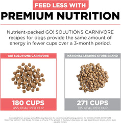 Go! Solutions Carnivore, Grain-Free, Protein Rich Dry Dog Food, Salmon and Cod Recipe