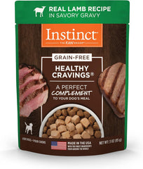 Instinct Healthy Cravings Natural Wet Dog Food Topper, Grain Free Recipe - Real Lamb
