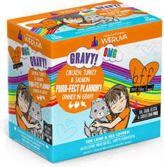 Weruva B.F.F. OMG - Best Feline Friend Oh My Gravy!, Purr-FECT Plannin'! with Chicken, Turkey & Salmon in Gravy Cat Food
