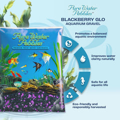 Blakberry Glo Aquarium Gravel - 5 lbs - Non-Toxic, Colorfast, Vibrant Substrate for Aquariums, Terrariums, Ponds & Crafts