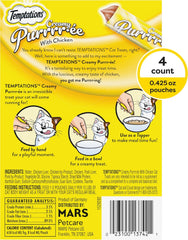 Temptations Creamy Puree Squeezable Lickable Wet Cat Treats with Chicken