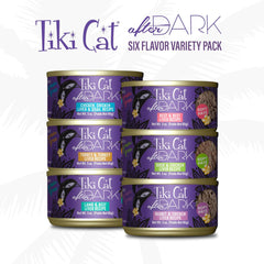 Tiki Cat After Dark Pâté, Variety Pack, High-Protein and 100% Non-GMO Ingredients, Wet Cat Food for Adult Cats