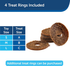 PetSafe Busy Buddy Treat Holding Jack Dog Toy – Strong Chewers - Challenging - Treat Rings Included