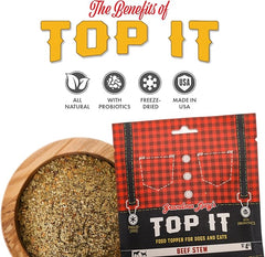 Grandma Lucy's Top It Beef Stew Pet Food Topper with Probiotics - 4oz