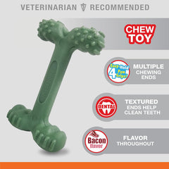 Nylabone Power Chew Easy-Hold Dog Toy - Dog Toys for Aggressive Chewers - Indestructible Dog Toys for Aggressive Chewers Large Breed - For Large Dogs - Bacon Large/Giant