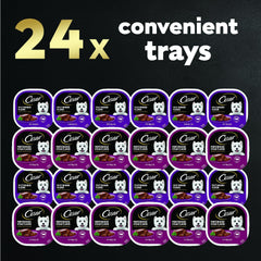 Cesar Wet Dog Food Classic Loaf in Sauce Filet Mignon and Porterhouse Steak Flavors Variety Pack, 3.5 oz. Easy Peel Trays (12 Count, Pack of 1)