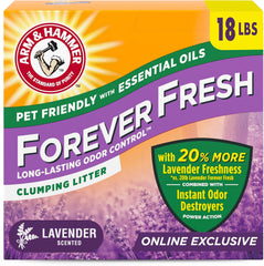 Arm & Hammer Forever Fresh Clumping Cat Litter Lavender, MultiCat With 20% More Lavender Freshness, Pet Friendly With Essential Oils