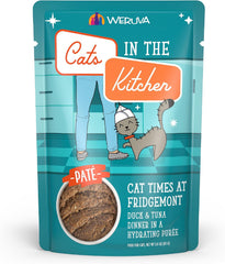 Weruva Cats in The Kitchen Slide N' Serve Grain-Free Natural Wet Pate Cat Food Pouches, Cat Times at Fridgemont