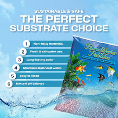 Aquarium Gravel - 5 lbs - Vibrant Neon Color, Natural Composition, Easy Maintenance, Ideal for Freshwater & Planted Tanks