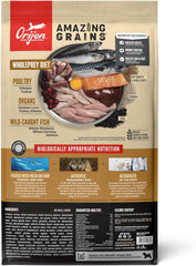 ORIJEN Amazing Grains Puppy Dry Dog Food, High Protein Dog Food for Puppies, Fresh or Raw Ingredients