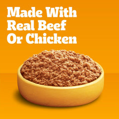 Pedigree Chopped Ground Dinner Wet Dog Food Chicken & Beef Variety Pack, 13.2 oz. Cans (12 Count, Pack of 1)