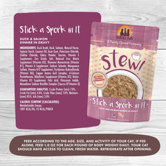 Weruva Classic Cat Stews, Stick A Spork in It with Duck & Salmon in Gravy (Pack of 12)