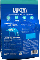 Lucy Pet Products Formulas for Life Duck, Pumpkin & Quinoa Dry Dog Food, All Life Stages, Digestive Health, Sensitive Stomach and Skin