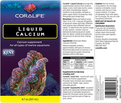 Coralife Saltwater Fish Tank Aquarium Liquid Calcium Marine Supplement, 8.7 oz