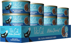 Tiki Cat Aloha Friends, Tuna, Tilapia & Pumpkin, Grain-Free & High Moisture, Wet Cat Food for All Life Stages