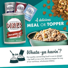 Fromm Diner Classics Milo's Meatloaf Pate Dog Food - Premium Wet Dog Food - Pork Recipe - Case of 12 Cans