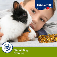 Vitakraft Rabbit/Guinea Pig Popped Grains Treat Sticks - Apple And Orange
