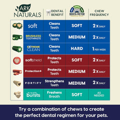Ark Naturals Fortify Brushless Toothpaste, Dog Dental Chews for Large Breeds, Calcium Plus Omegas Support Strong Teeth and Immune Health