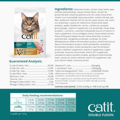 Catit Recipes Double Fusion Senior Chicken Recipe – High-Protein, Freeze-Dried Raw Meat, Nutrient-Dense for Healthy Senior Cats, Fresh Chicken, No Corn, Wheat, Soy, or by-Products