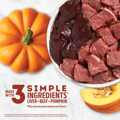 ACANA Singles Freeze Dried Dog Treats, Limited Ingredient Grain Free Beef & Pumpkin Recipe
