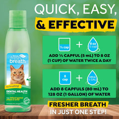 TropiClean Fresh Breath Oral Care Water Additive for Cats