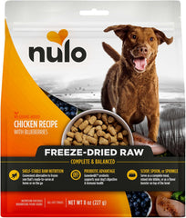 Nulo Freeze-Dried Raw Chicken Recipe with Blueberries Complete and Balanced Dry Dog Food Kibble