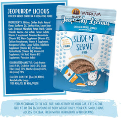 Weruva Slide N' Serve Paté Wet Cat Food, Jeopurrdy Licious Chicken Dinner (Pack of 12)