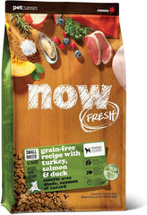 Now Fresh Grain-Free Small Breed Senior Dry Dog Food with Turkey, Salmon & Duck, Premium Kibble Made with Real Meat & Fish, Chicken-Free, Added Glucosamine & Chondroitin for Healthy Joints